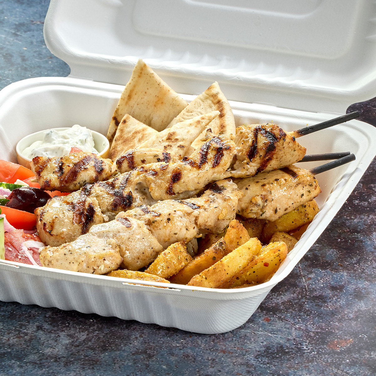 Cooked Chicken Souvlaki 100gr - HALAL